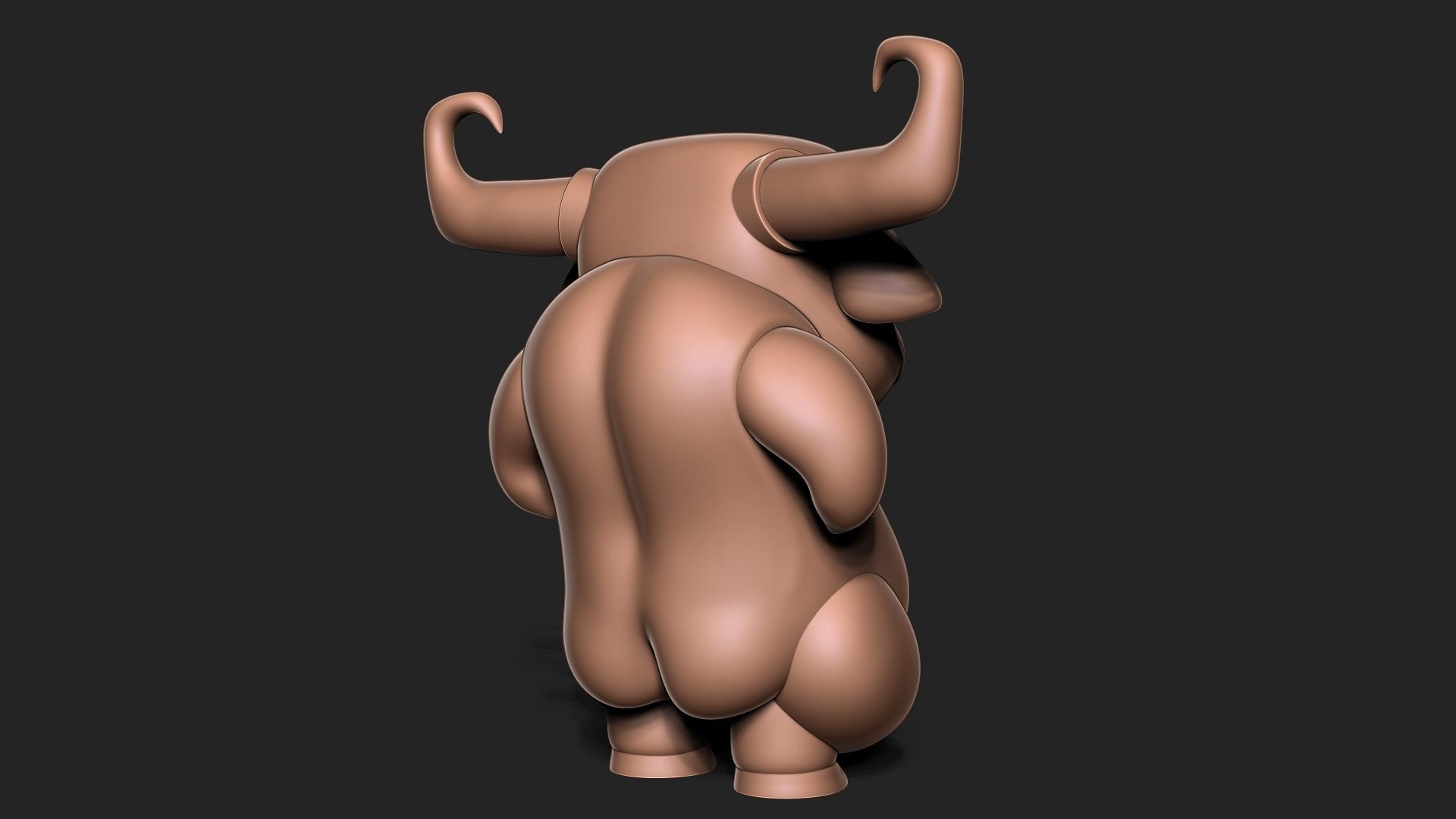 Angry bull 3D print model_5