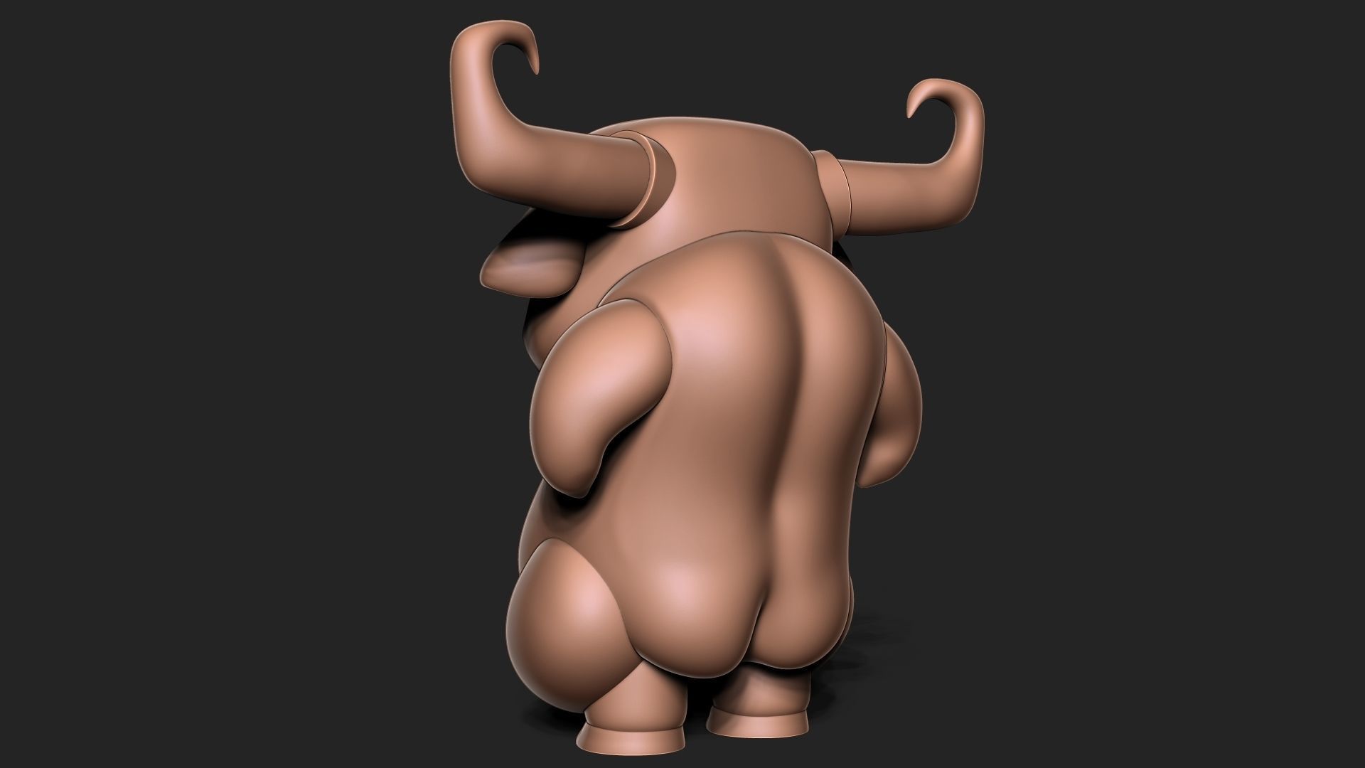 Angry bull 3D print model_7