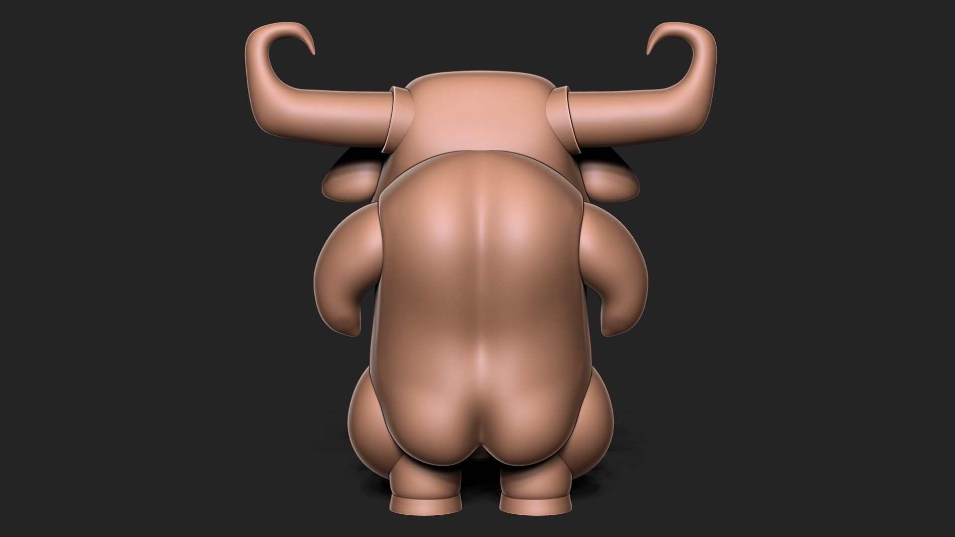Angry bull 3D print model_6