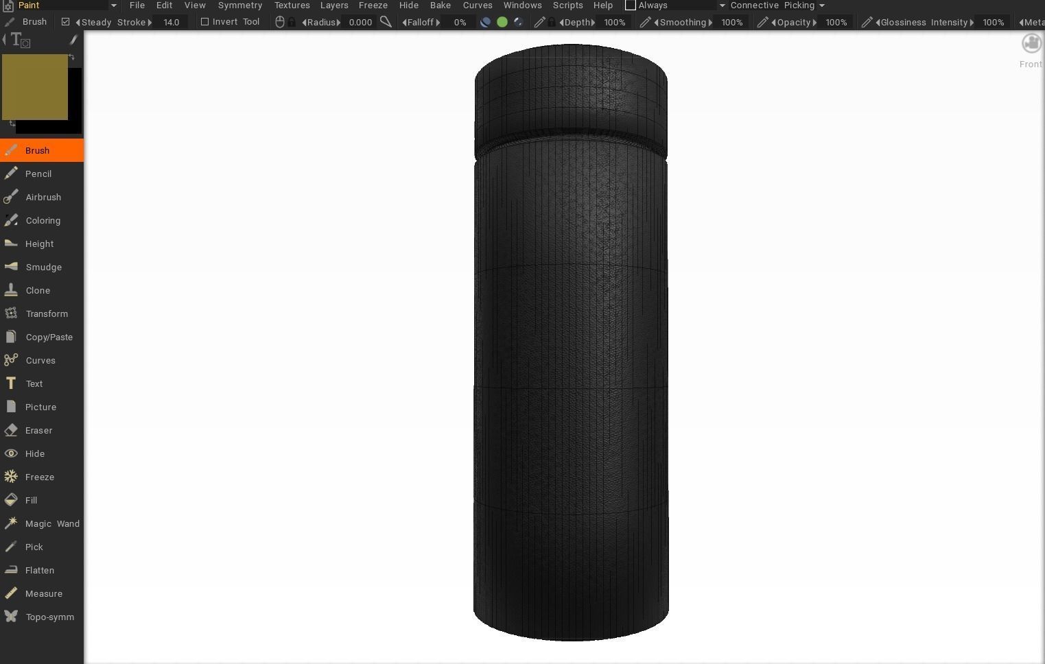 THERMOS BLACK 3D MODEL LOWPOLY Low-poly 3D model_7