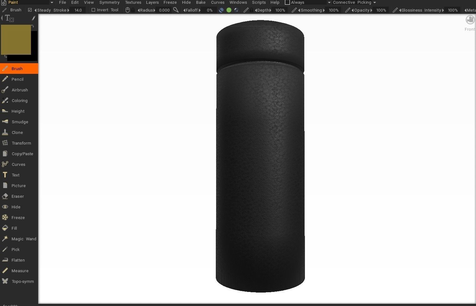 THERMOS BLACK 3D MODEL LOWPOLY Low-poly 3D model_6
