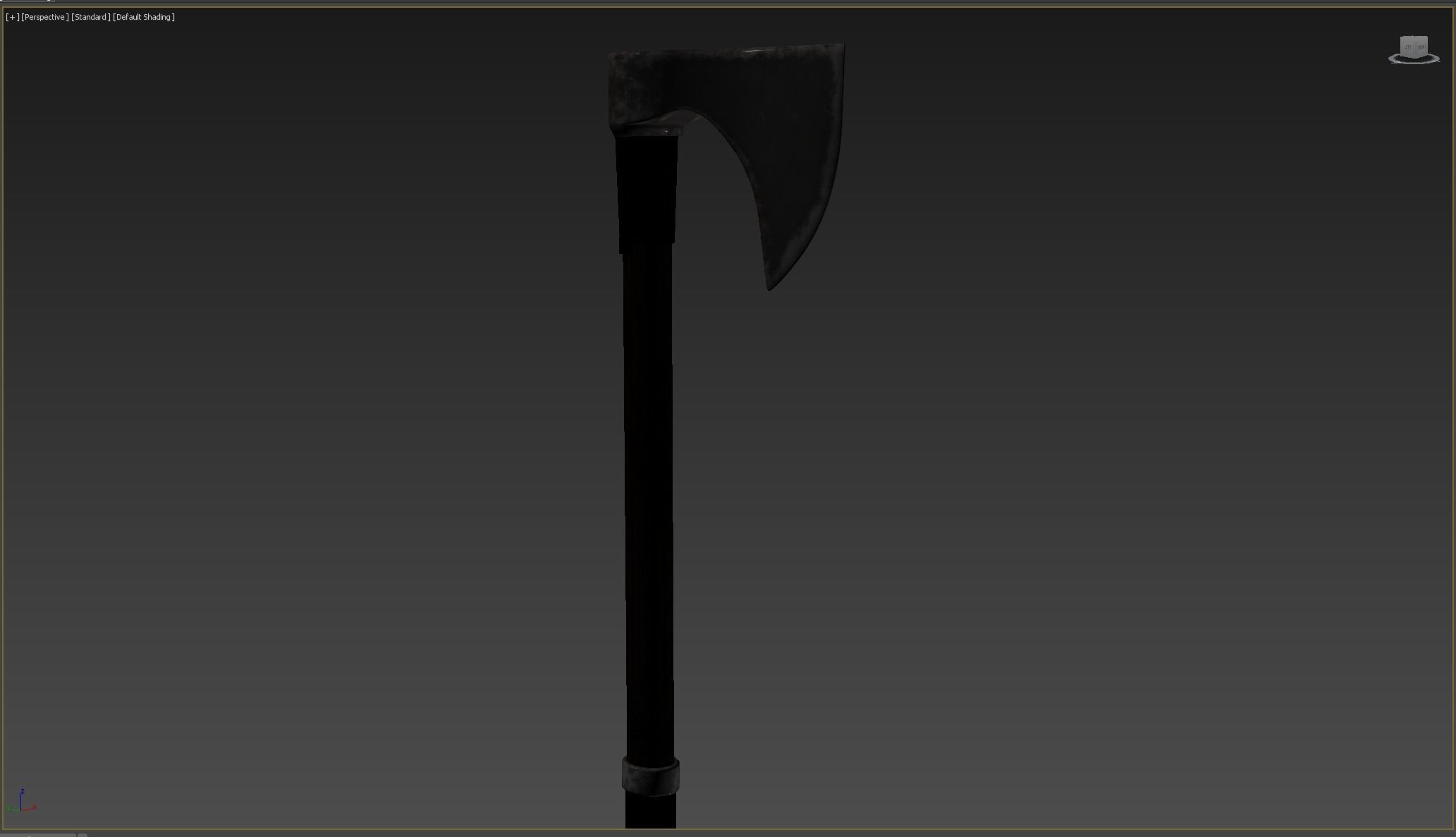 Ax Medieval Low-poly 3D model_9