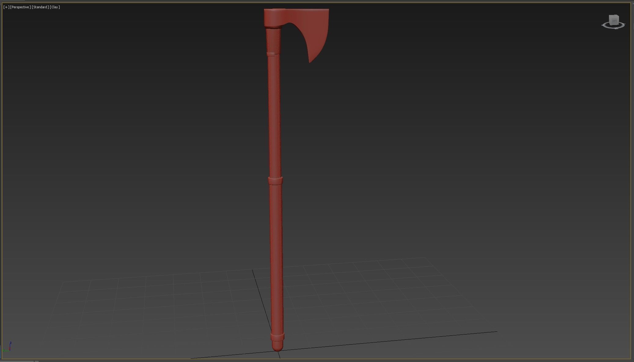 Ax Medieval Low-poly 3D model_5