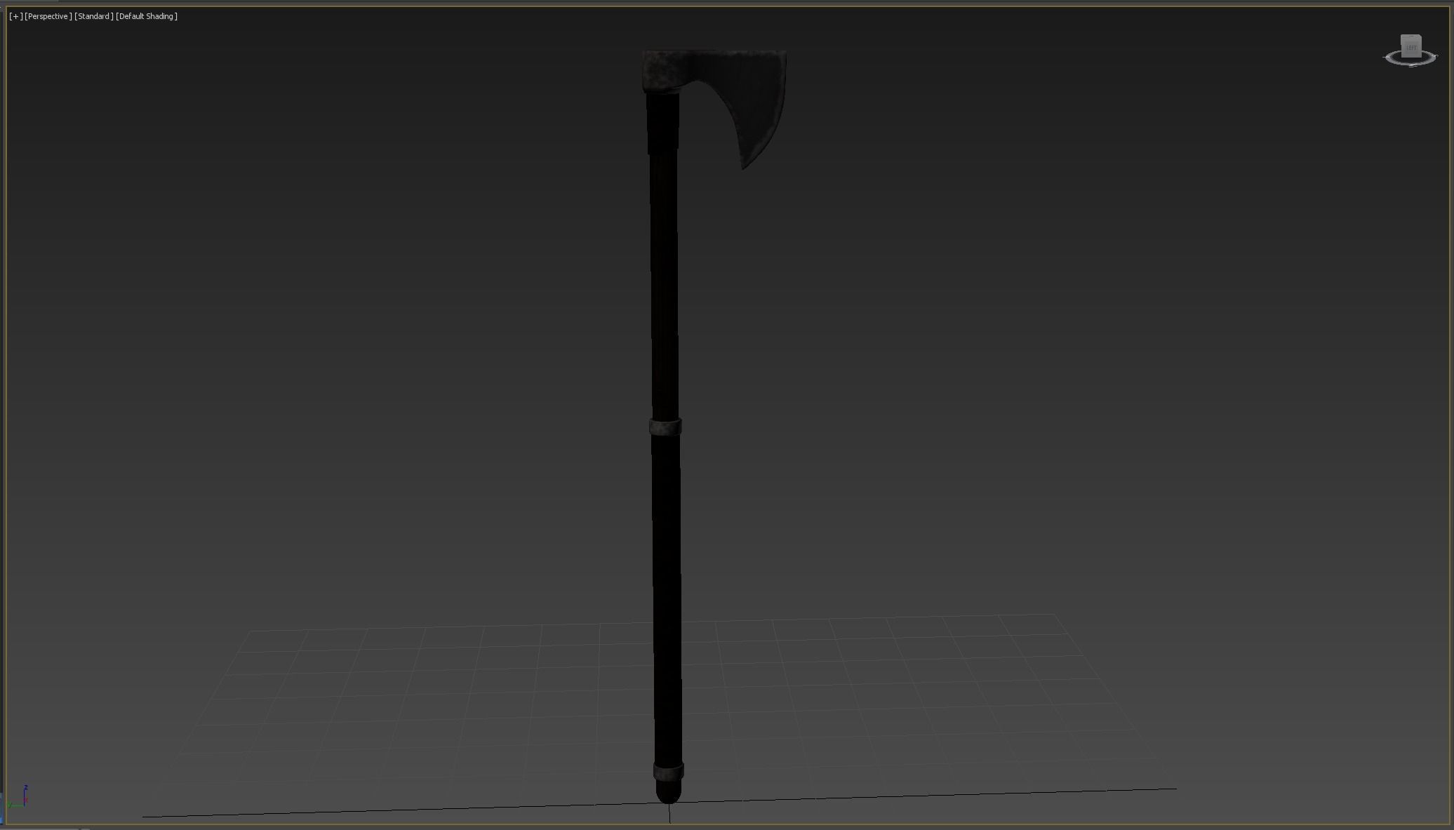 Ax Medieval Low-poly 3D model_8