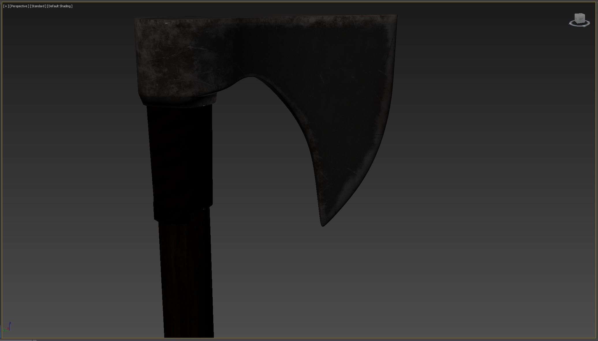 Ax Medieval Low-poly 3D model_10