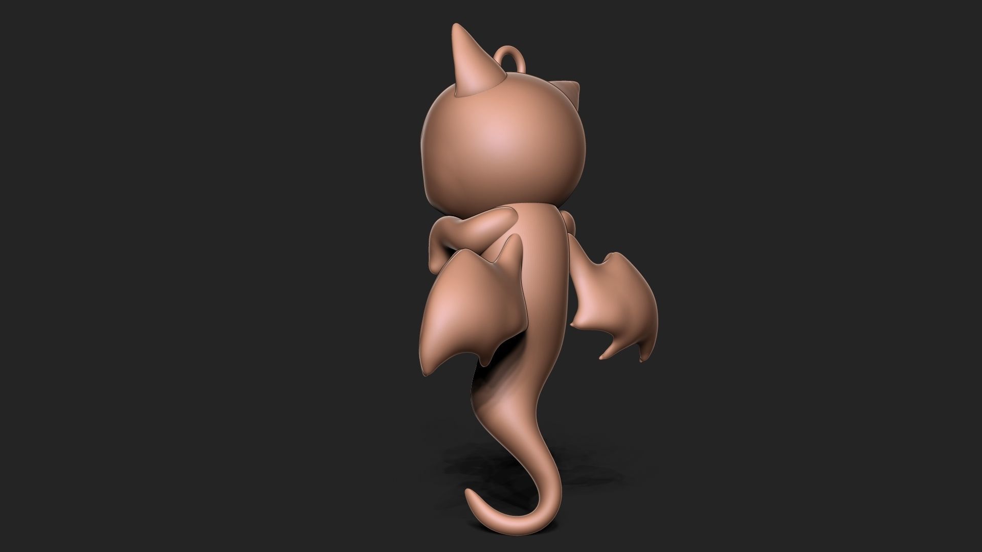 Halloween Vampire Cat 3D print model_7