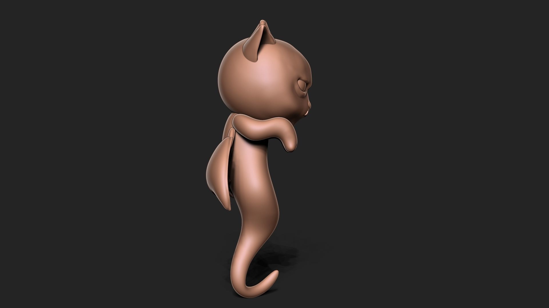 Halloween Vampire Cat 3D print model_4