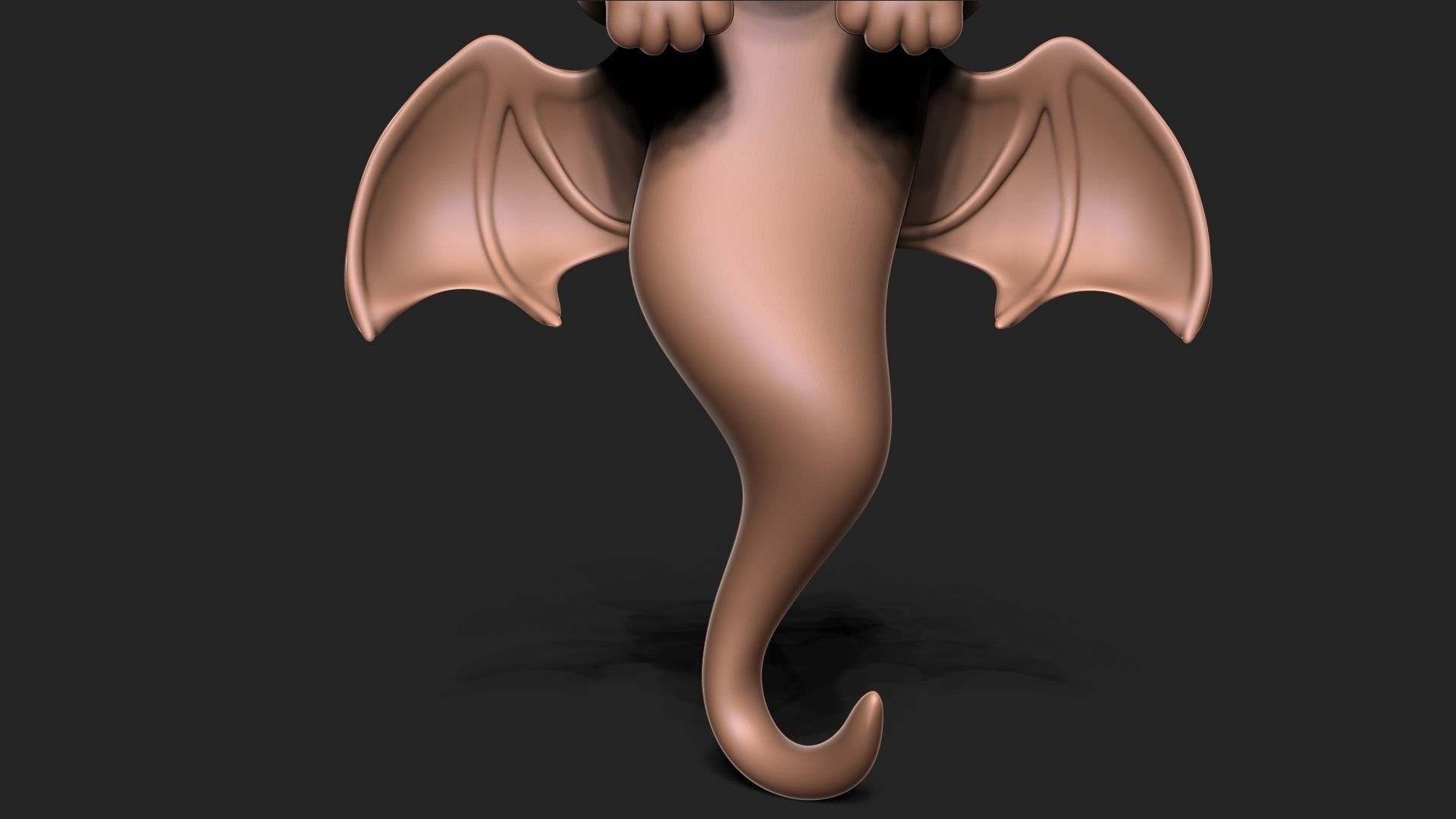 Halloween Vampire Cat 3D print model_1