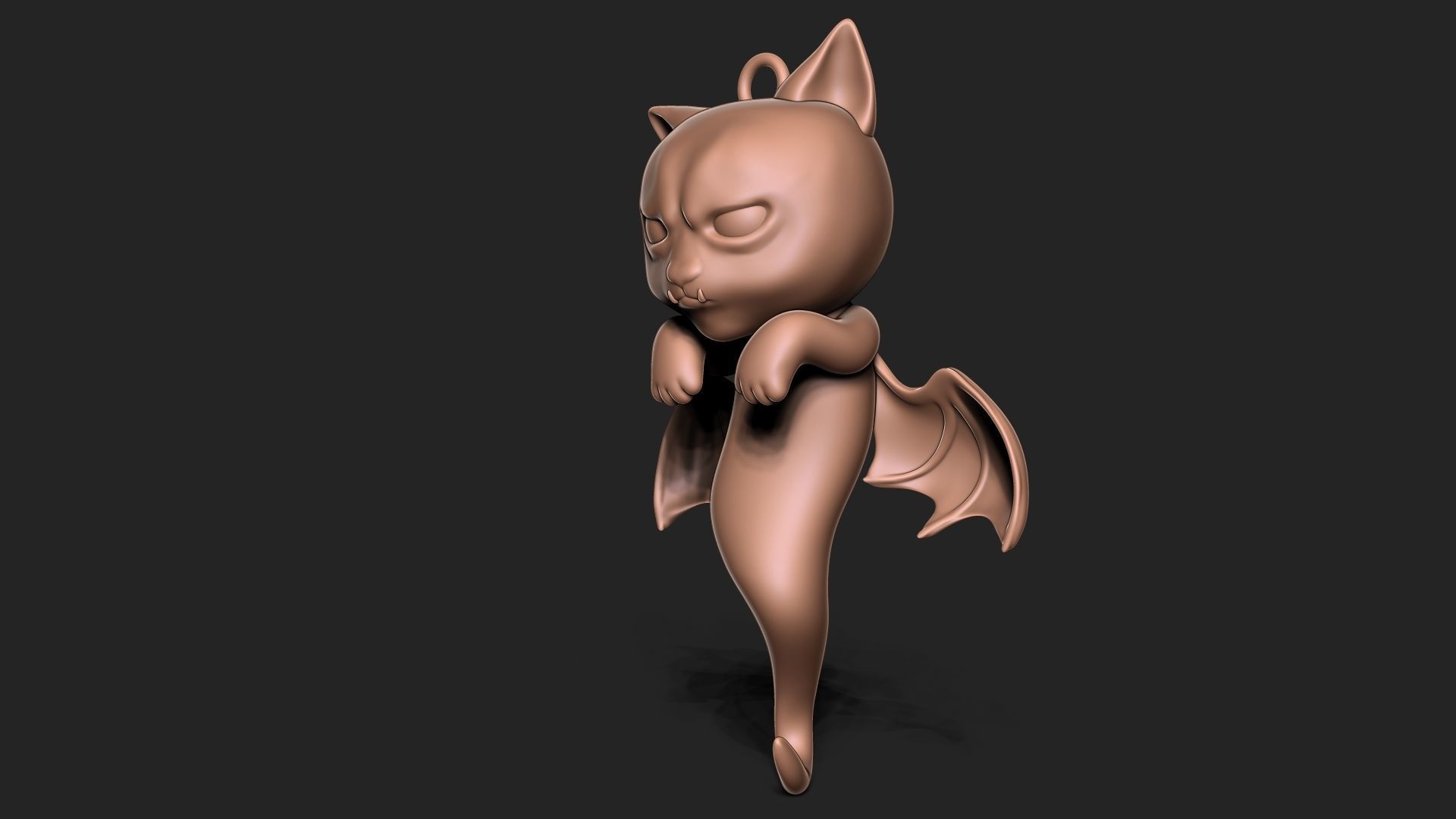 Halloween Vampire Cat 3D print model_3