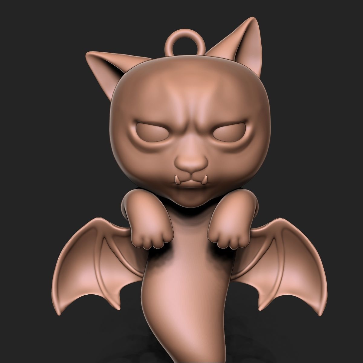 Halloween Vampire Cat 3D print model_10