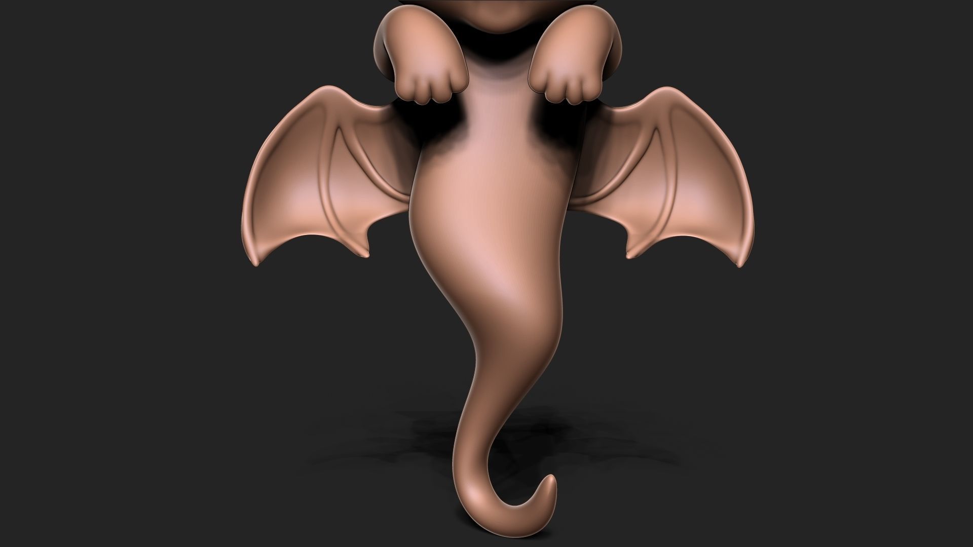 Halloween Vampire Cat 3D print model_9