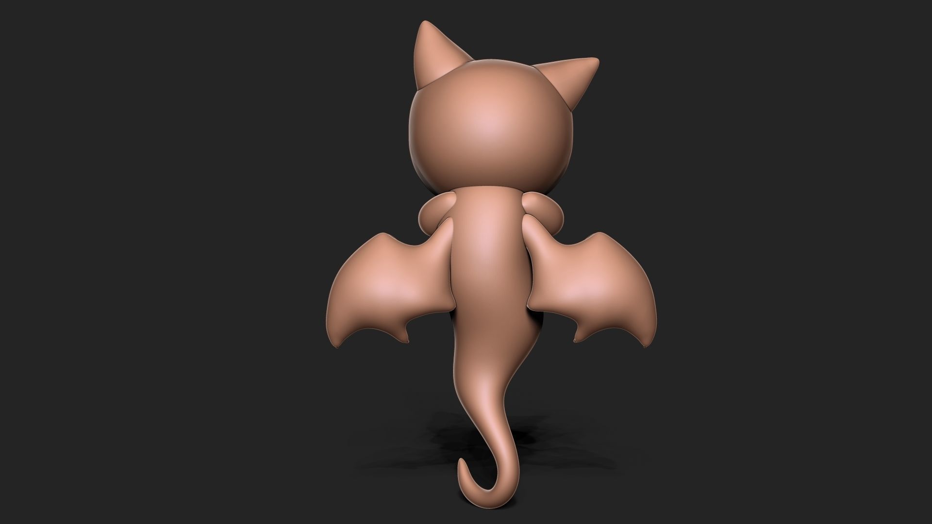 Halloween Vampire Cat 3D print model_5