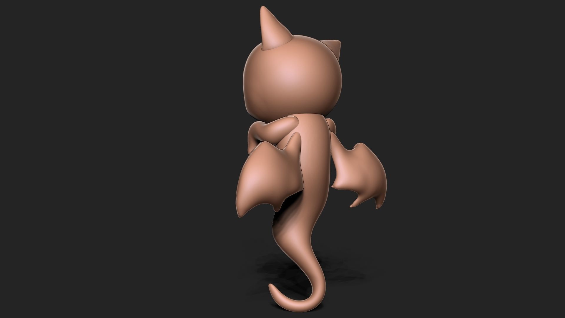 Halloween Vampire Cat 3D print model_6