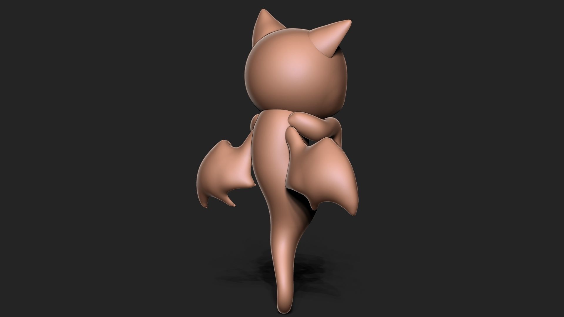 Halloween Vampire Cat 3D print model_4