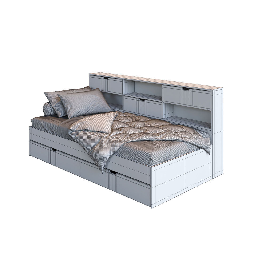 A3DPRO - LaRedoute Yann Bed 3D model_5