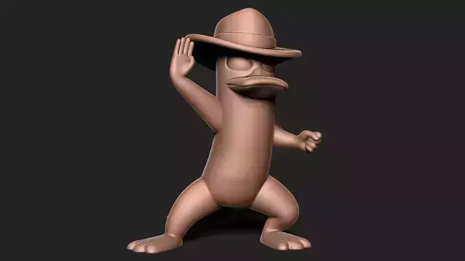Perry the Platypus 3D print model