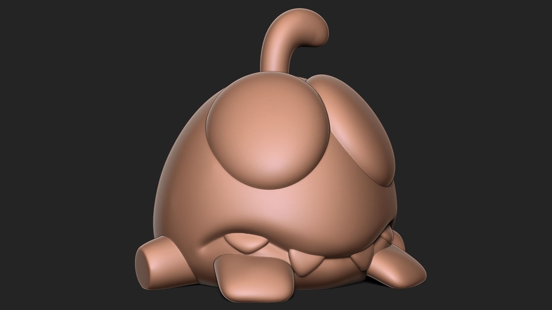 Om Nom from the Cut the Rope 3D print model_2
