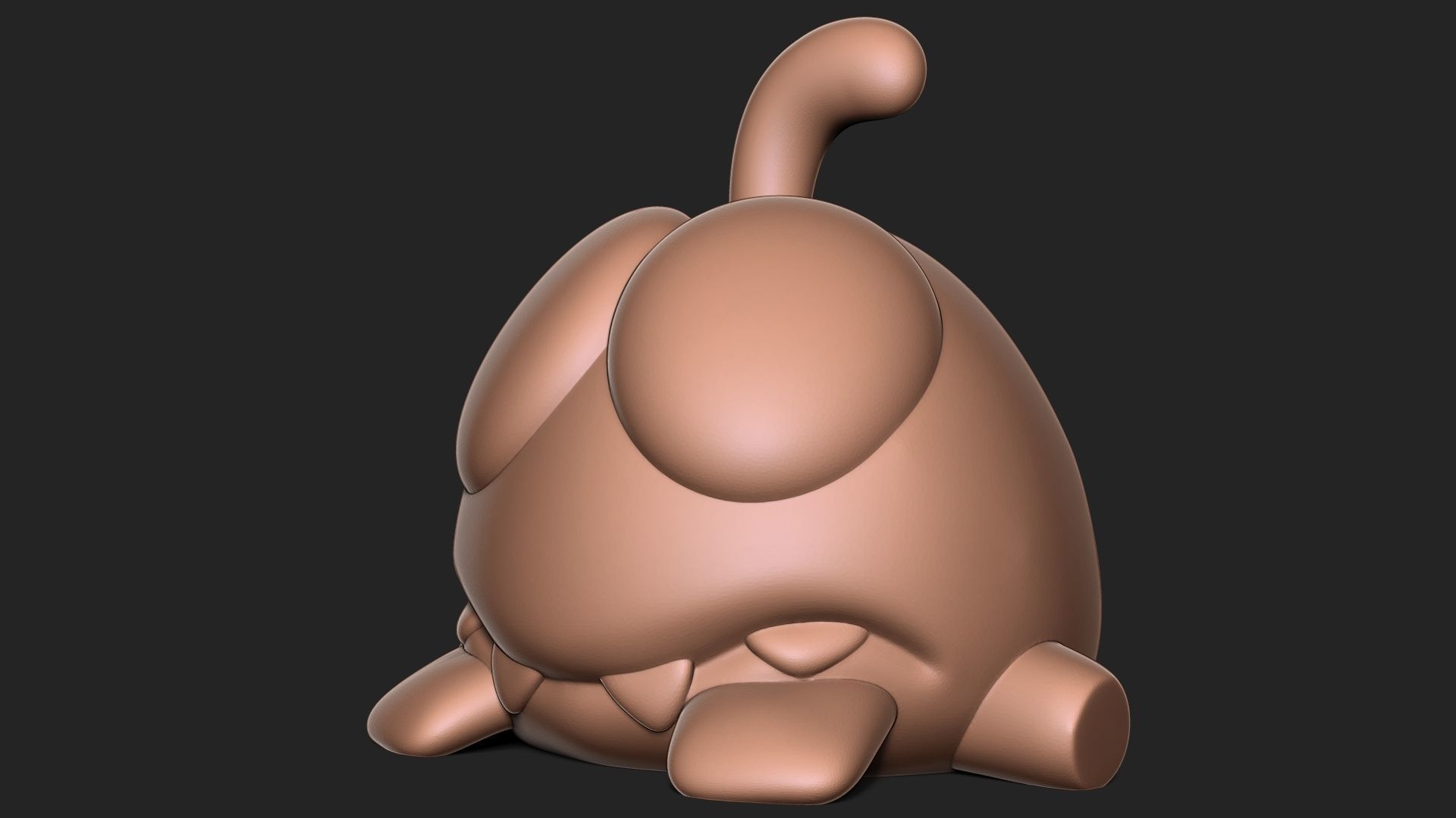 Om Nom from the Cut the Rope 3D print model_3