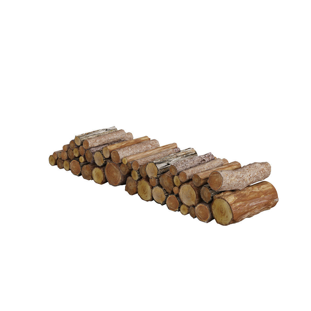 A3DPRO - Stack Of Wood 3D model_3