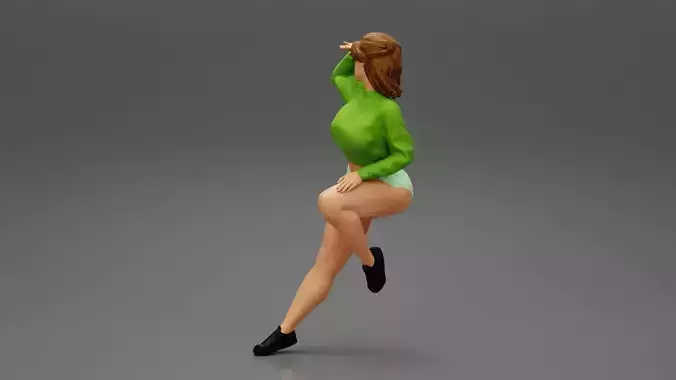 Beautiful Woman Sitting Girl In A Chair