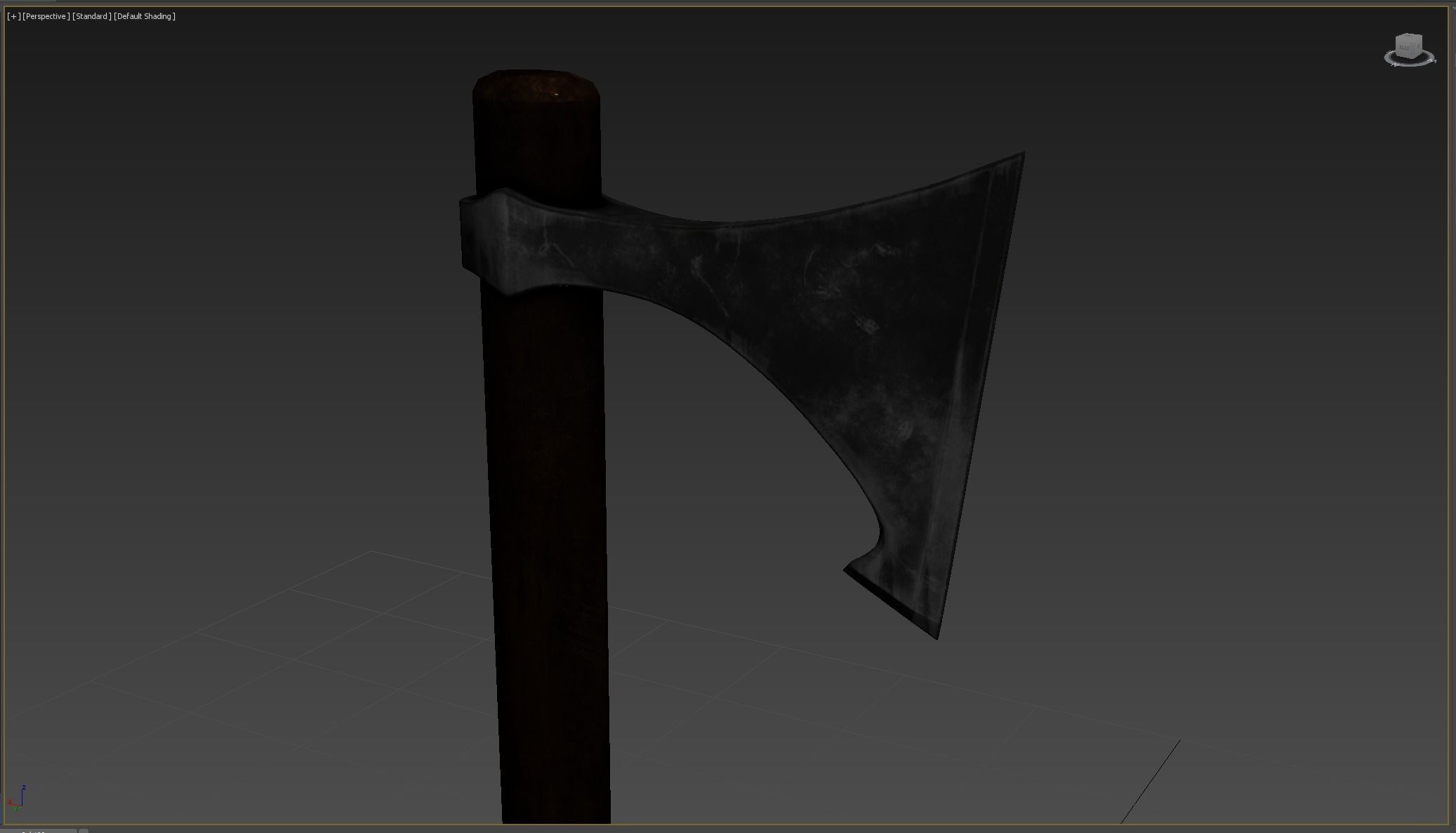 Ax Medieval  Low-poly 3D model_8