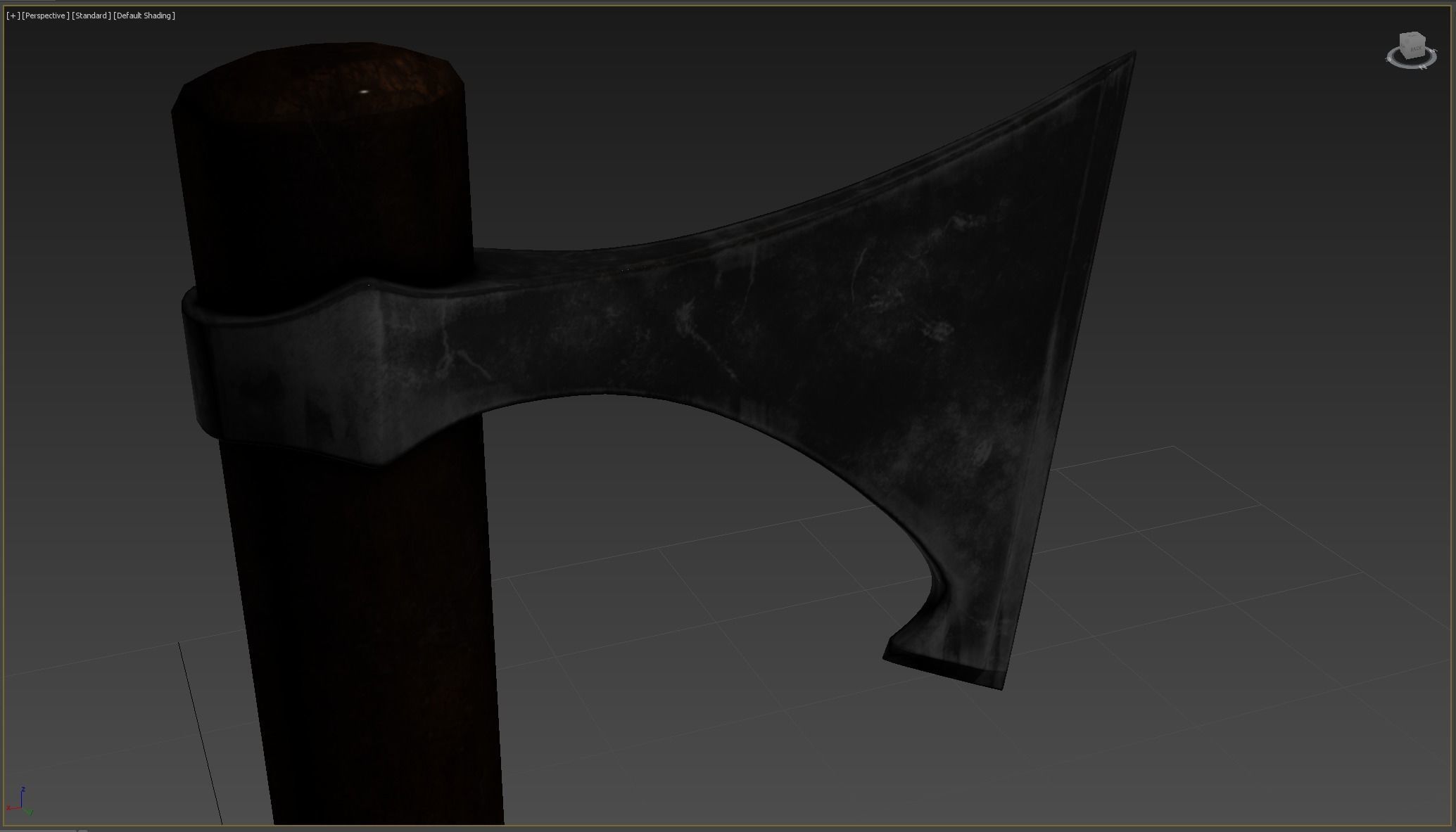 Ax Medieval  Low-poly 3D model_9