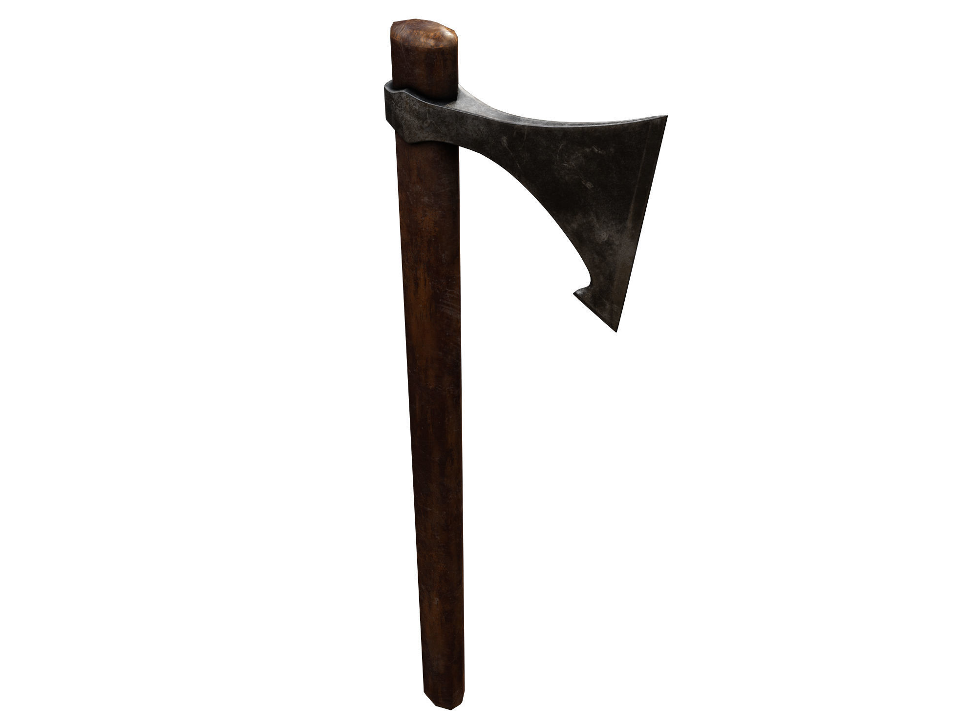 Ax Medieval  Low-poly 3D model_1