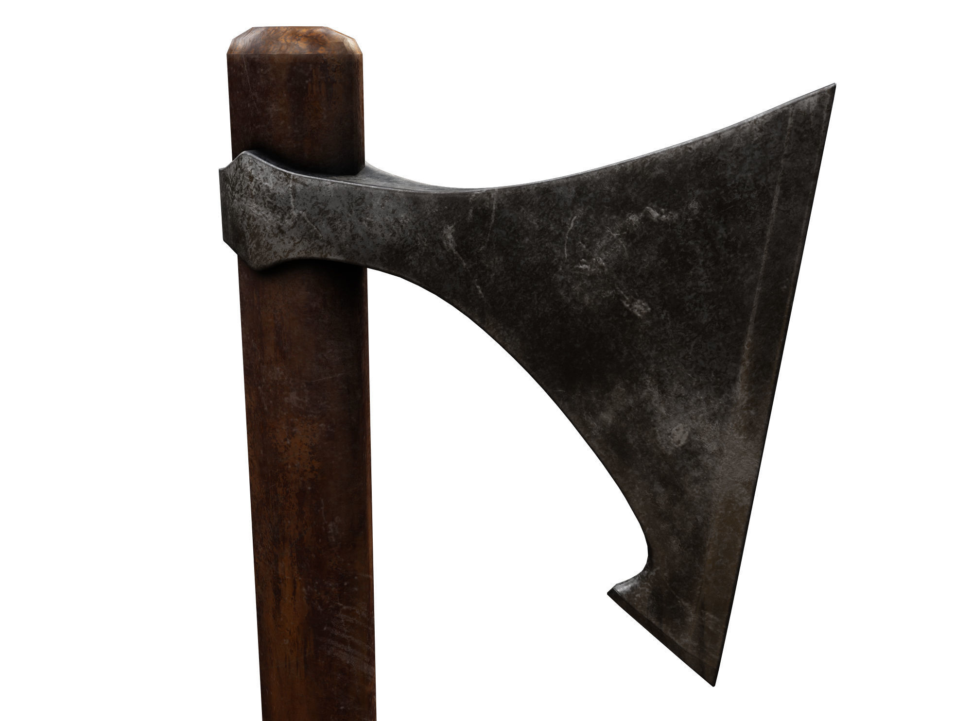 Ax Medieval  Low-poly 3D model_2