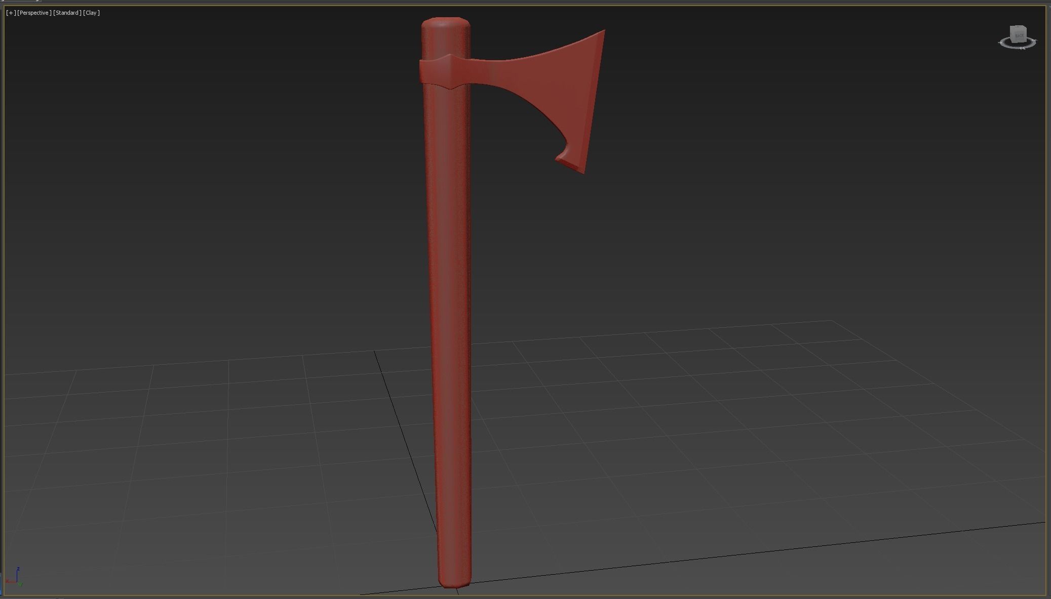 Ax Medieval  Low-poly 3D model_5