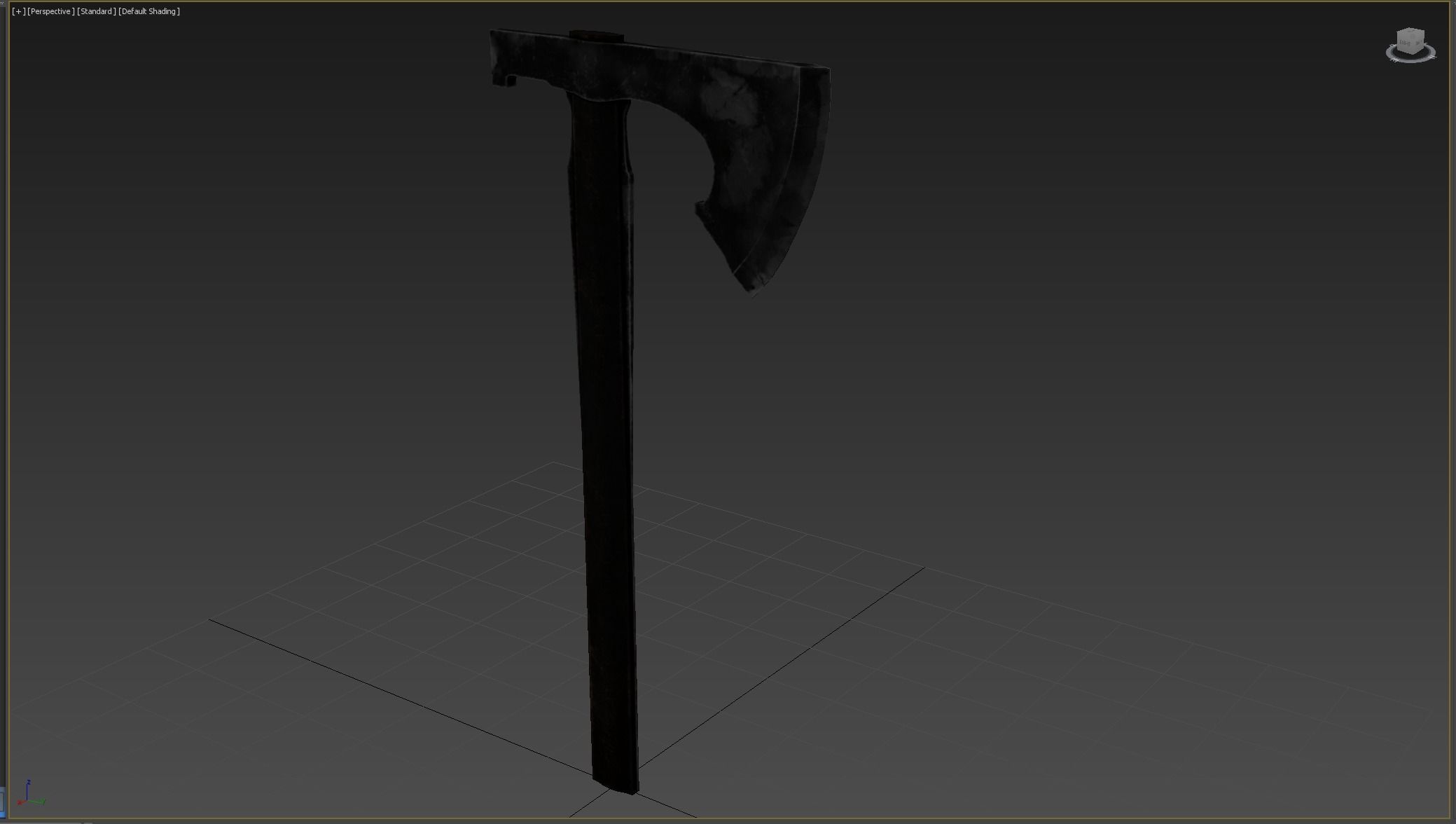 Ax Medieval  Low-poly 3D model_7