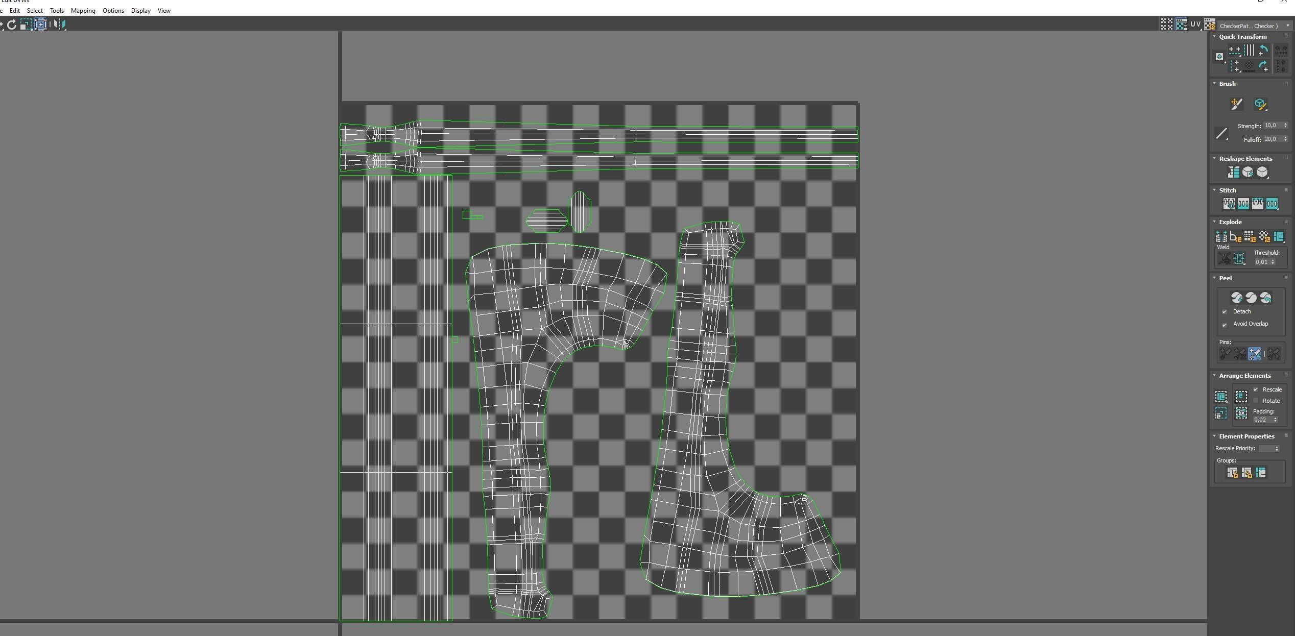 Ax Medieval  Low-poly 3D model_10