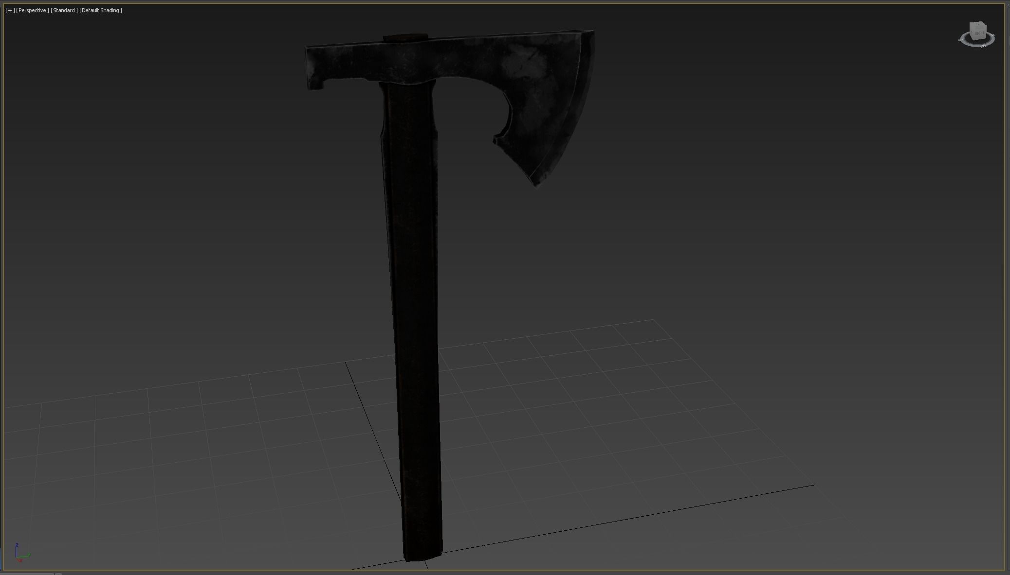 Ax Medieval  Low-poly 3D model_6