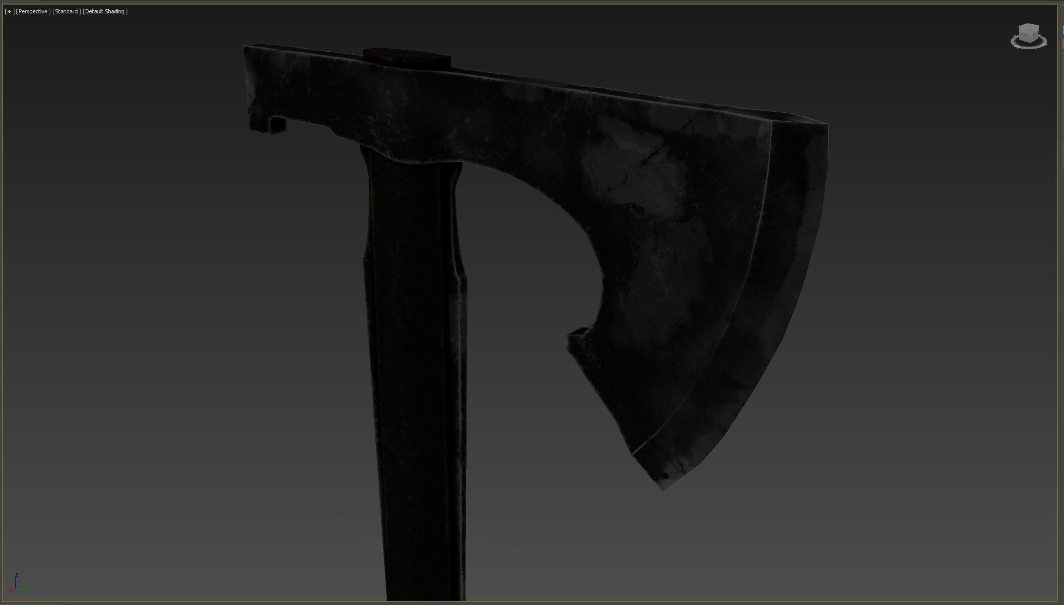 Ax Medieval  Low-poly 3D model_8