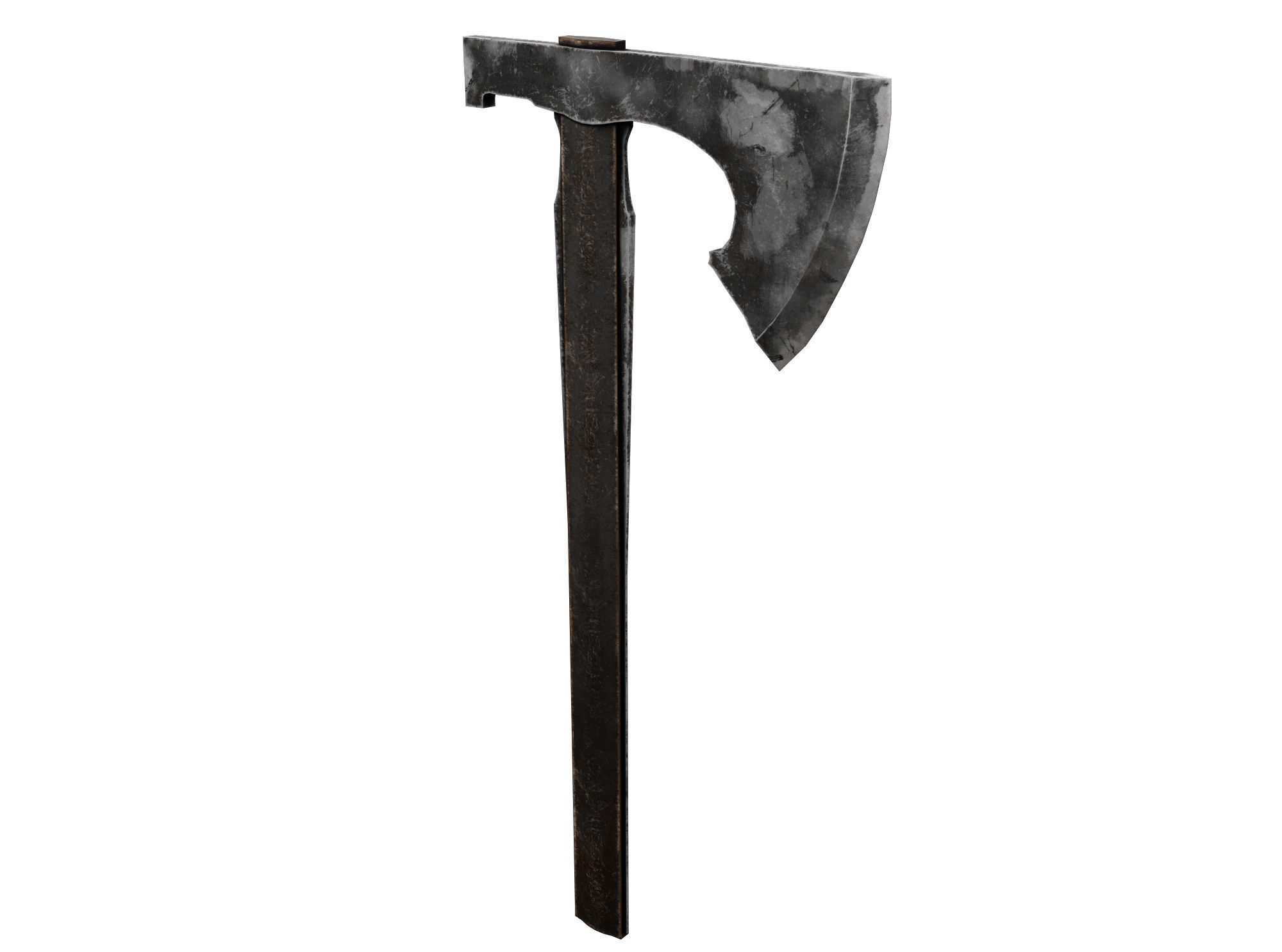 Ax Medieval  Low-poly 3D model_1