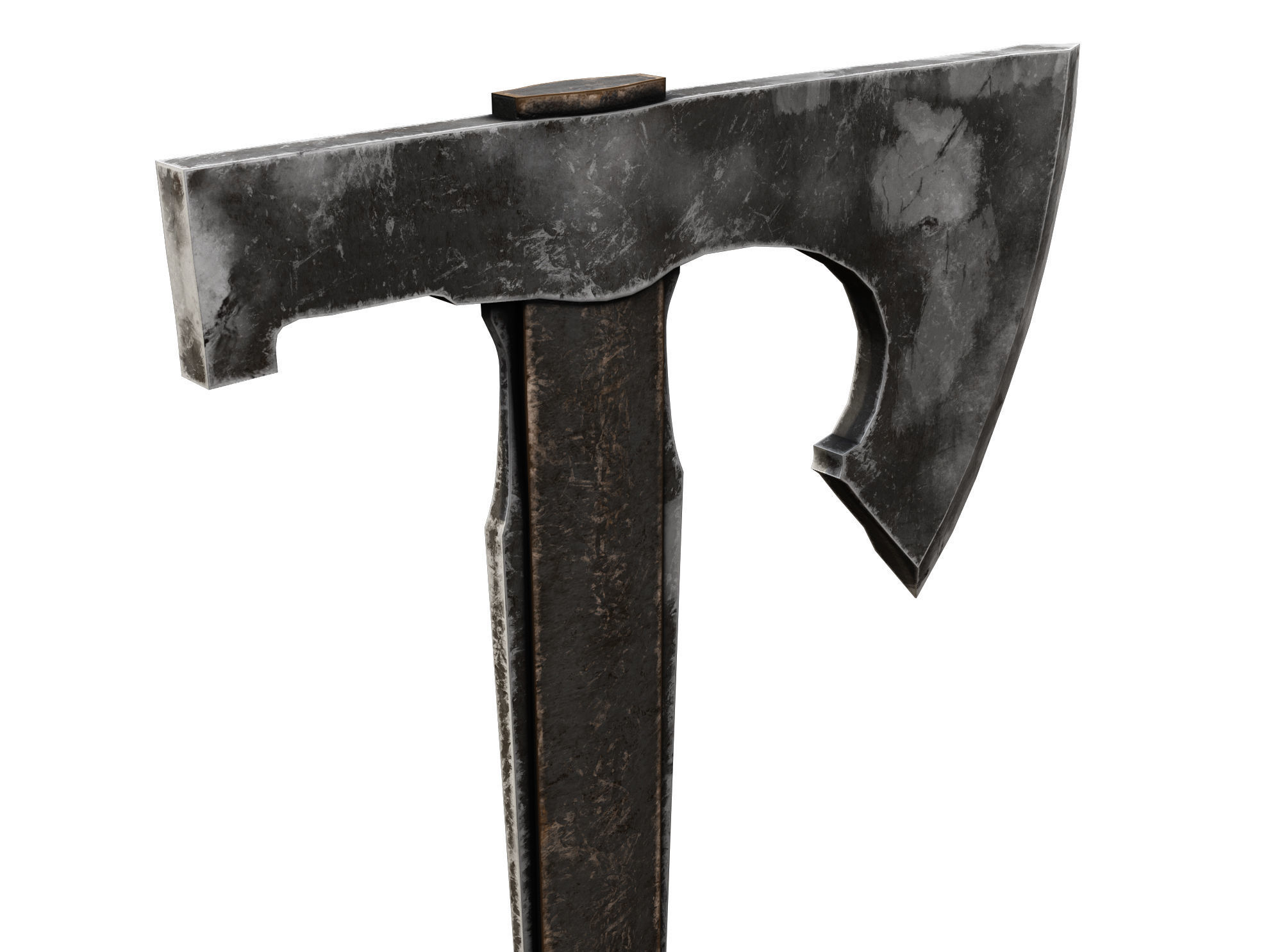 Ax Medieval  Low-poly 3D model_2
