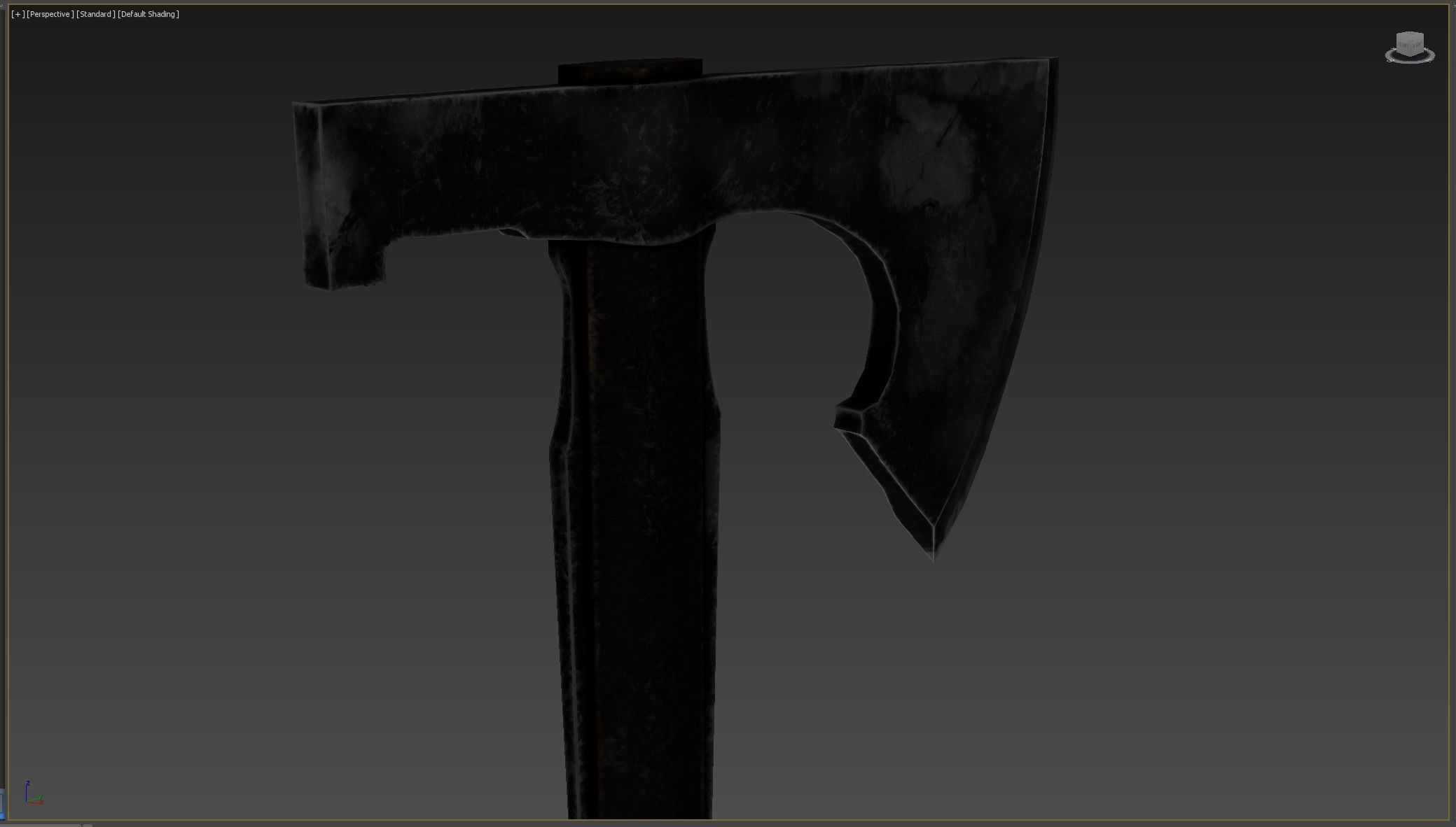 Ax Medieval  Low-poly 3D model_9