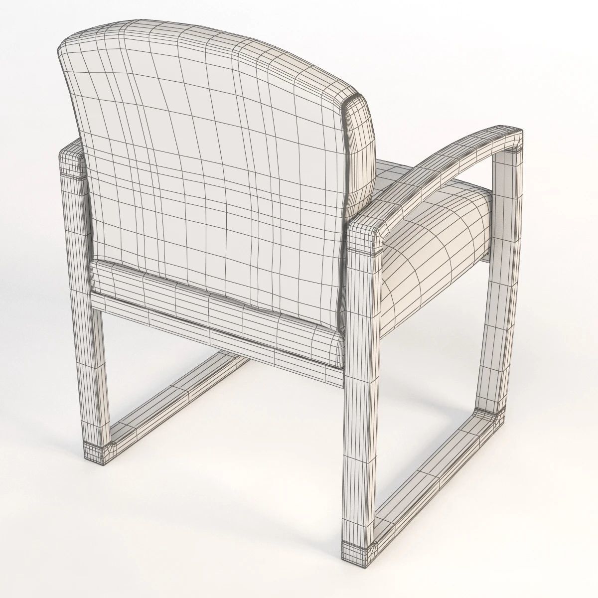Nemschoff 2600 Series Multiple Seating 2600-10 Armchair 3D model_12
