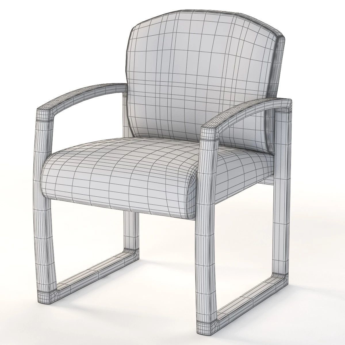 Nemschoff 2600 Series Multiple Seating 2600-10 Armchair 3D model_10