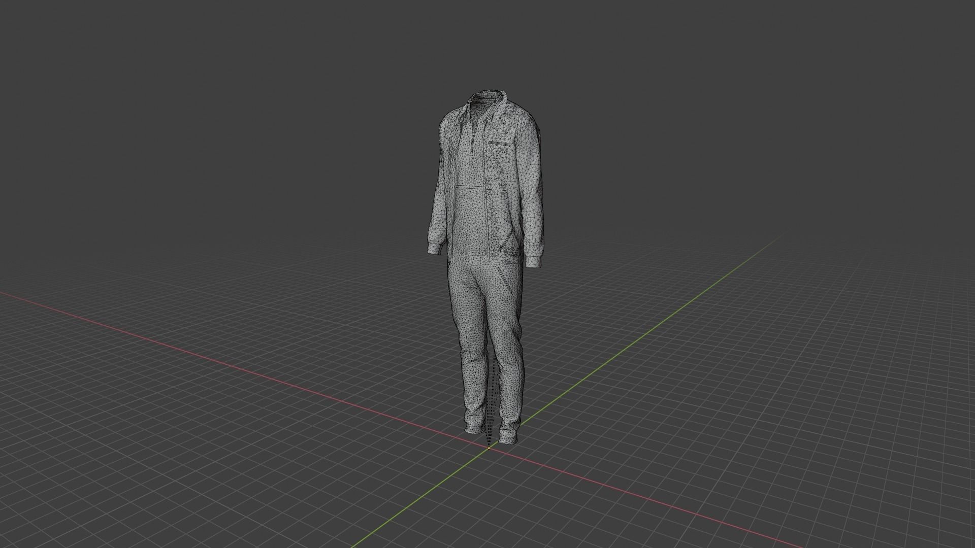 Man Clothes Low-poly 3D model_9