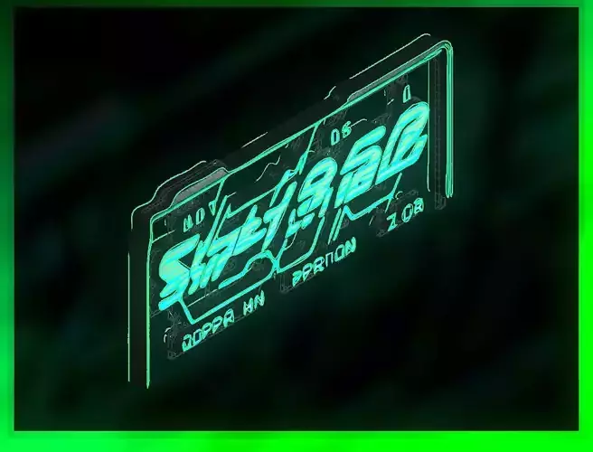 Sci-Fi Sci Fi Cyberpunk City Sign Ad Light Board Street 96