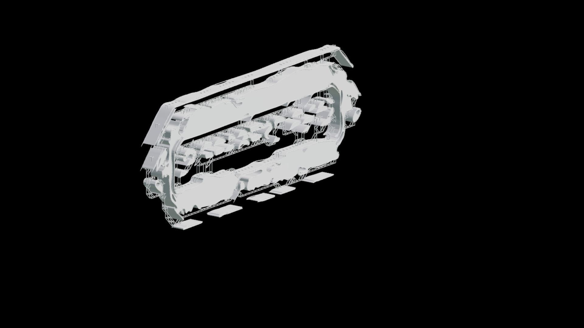 Sci-Fi Sci Fi Cyberpunk City Sign Ad Light Board Street 90 Low-poly 3D model_1