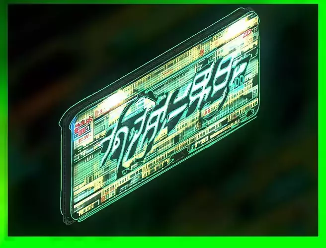 Sci-Fi Sci Fi Cyberpunk City Sign Ad Light Board Street 83