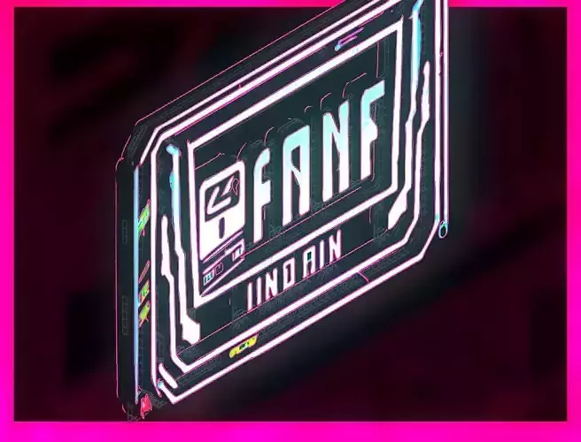 Sci-Fi Sci Fi Cyberpunk City Sign Ad Light Board Street 79 Low-poly 3D model