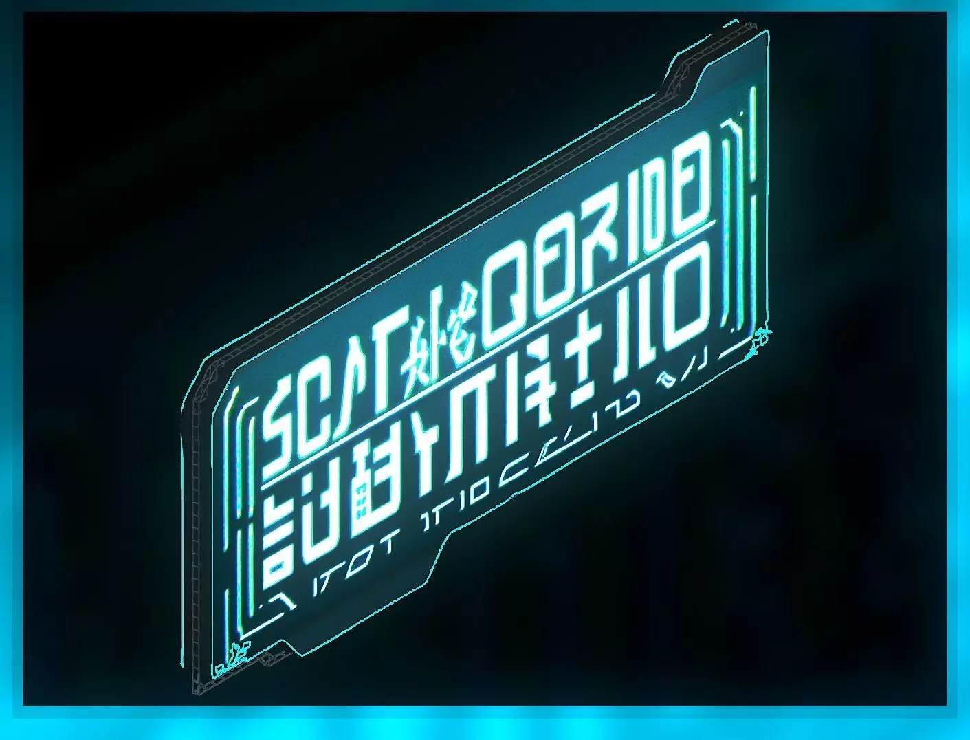 Sci-Fi Sci Fi Cyberpunk City Sign Ad Light Board Street 75 Low-poly 3D model_0