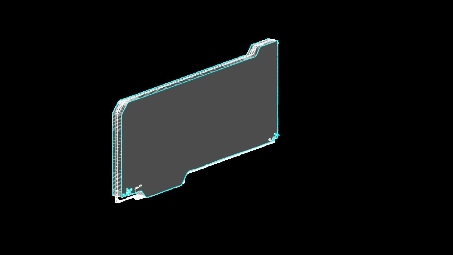 Sci-Fi Sci Fi Cyberpunk City Sign Ad Light Board Street 75 Low-poly 3D model_7