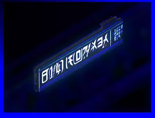 Sci-Fi Sci Fi Cyberpunk City Sign Ad Light Board Street 74