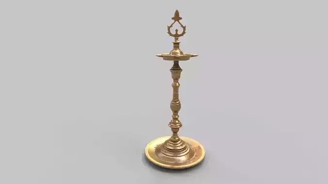 oil lamp kuthuvizhakku Kuthuvilakku 3D model