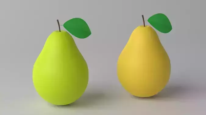Cartoon Cute Pear Fruit
