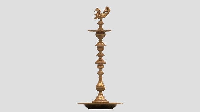 oil lamp kuthuvizhakku Kuthuvilakku 3D model