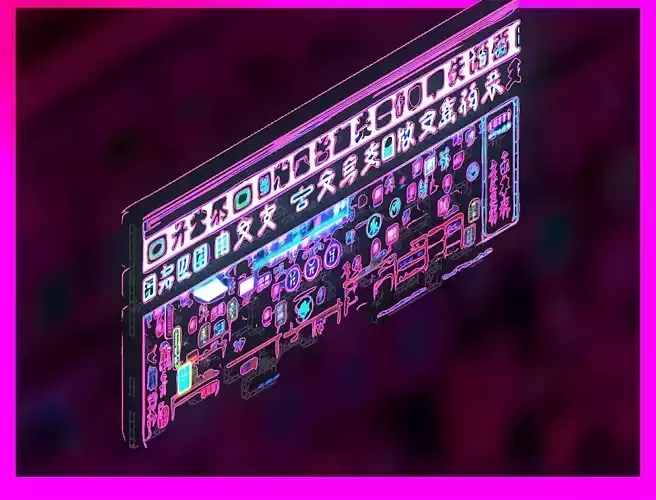 Sci-Fi Sci Fi Cyberpunk City Sign Ad Light Board Street 46